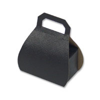 Confetti Black handbag favour box pk 10