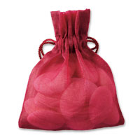 Confetti burgundy sachet bag