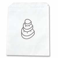 Cake icon printed cake bags pk 25