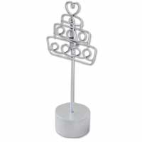 Cake shaped single place card holder