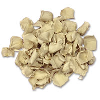 Confetti Champagne beige rose petals in acetate box