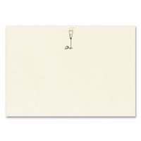 Confetti champagne glass icon cards
