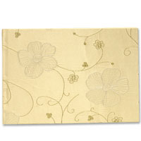 Champagne shanghai floral guest book