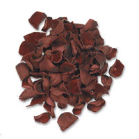 Confetti Chocolate brown rose petals in acetate box