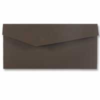 Chocolate DL cheque book pocket pk 10