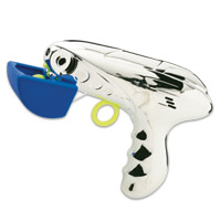 Confetti chrome bubble gun blaster
