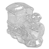 Clear train favour box-pack of 4