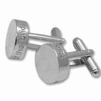 Confetti Father of the bride round cufflinks