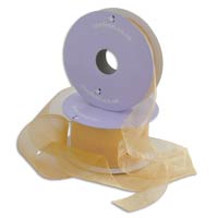 Confetti gold chiffon ribbon - W16mm
