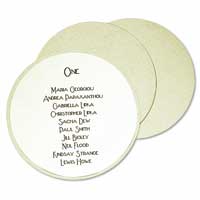 Gold circle mounts pk of 12