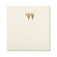 Gold hearts placecard (x10)