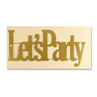 Confetti Gold lets party create your own invitation pk of 10