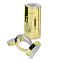 Confetti gold metallic streamers