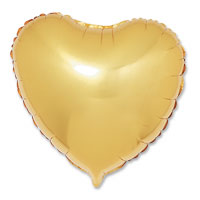 gold micro foil heart balloon