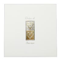 Confetti Gold Romance order of service (x10)
