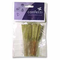 Confetti gold sparklers - pack of 50