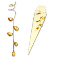 Confetti gold wire spray jewels