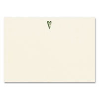 Confetti heart icon ivory cards