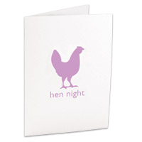 hen night invitation cards