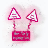 Confetti Hen party in progress centre piece