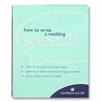 Confetti How to write a wedding speech