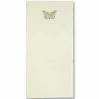 Confetti Ivory butterfly insert to fit wardrobe fold/DL pocket outer pk of 10