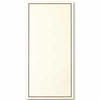 Ivory chocolate border DL insert pk 10