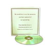 Ivory/gold blank cds and holder pk of 10