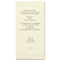 Confetti Ivory insert to fit DL outer or pocket W100 x H210mm. pk of 10