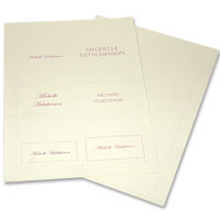 Ivory printable place cards W90 x H45mm folded. (x60)