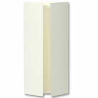 Confetti Ivory textured DL wardrobe fold outer jacket W104 x H210mm folded. pk of 10