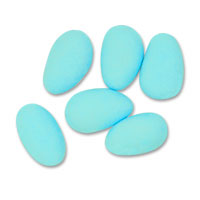 kilo of blue sugared almonds