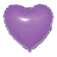 lilac micro foil heart balloon