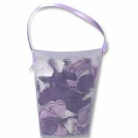 Lilac mix rose petals in handbag