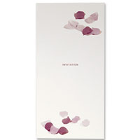 Confetti Lilac scatter petals invitation pk10