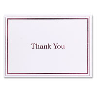 Confetti lilac thank you cards