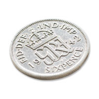 Confetti lucky sixpence