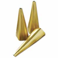 Matt gold party cone poppers pk of 10