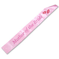 Mother of bride sash