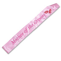 Confetti Mother of the groom sash