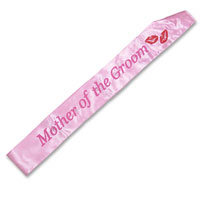 Mother of the groom sash