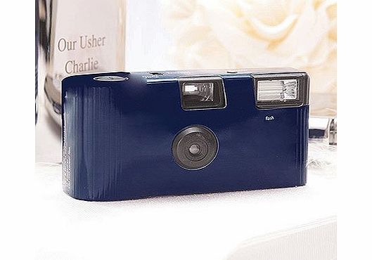 Confetti Navy Disposable Wedding Camera - 10 Pack