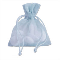 Confetti pale blue sachet bags pk10