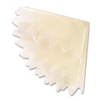 Confetti pale ivory peaked-edge tulle