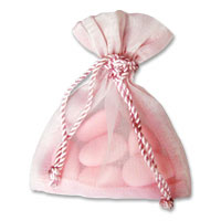 Confetti pale pink favour sachets pk10