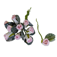 Confetti pale pink paper rosebuds