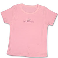 Pink bridesmaid t-shirt 2/3yrs