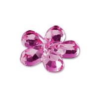 Confetti pink flower jewels