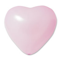 Confetti Pink heart balloon x 50