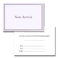 Confetti pink new arrival cards